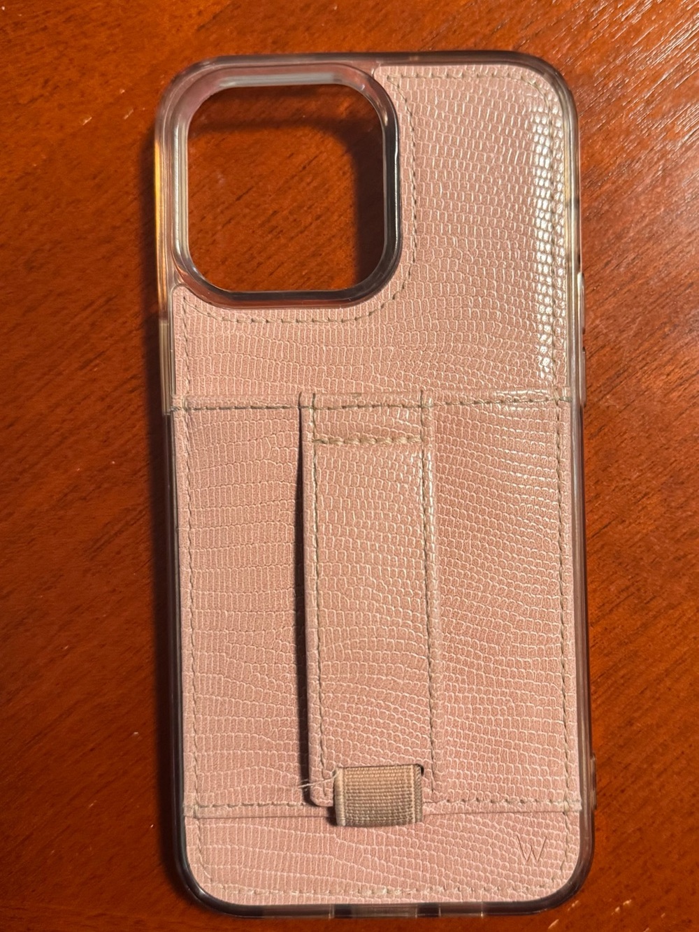Fair condition  Walli Pink Phone Case Case with Card Holder, iPhone 15 pro max